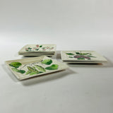 Fruit and Vegetable Vintage Italian Plates, Set of 6