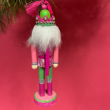 Wood and Glitter Nutcracker Christmas Ornaments, Set of 6