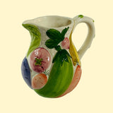 Vintage Garden Vegetables Ceramic Pitcher