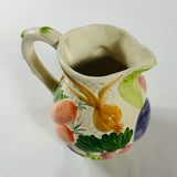 Vintage Garden Vegetables Ceramic Pitcher