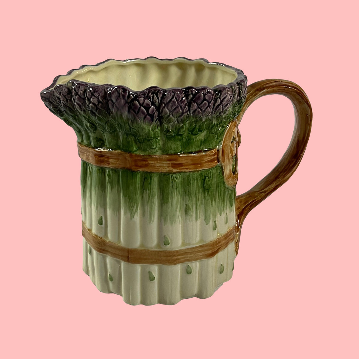 Ceramic Asparagus Pitcher