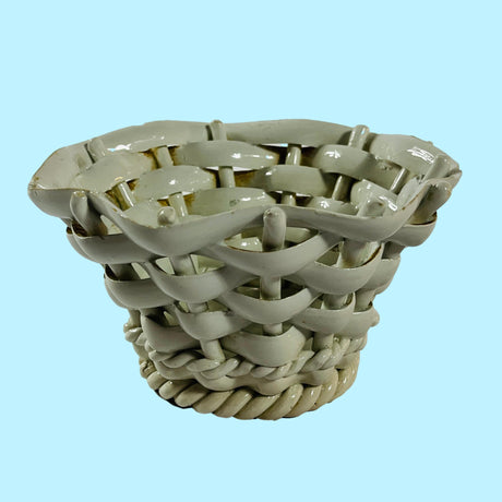 Woven Italian Ceramic Basket