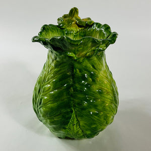 Vintage Cabbage Leaves/Radish Water Pitcher