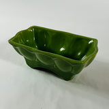 1940s Green Ceramic Planters, Set of 3