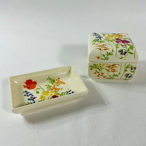 Elizabeth Arden Floral Box/Dish, Set of 2