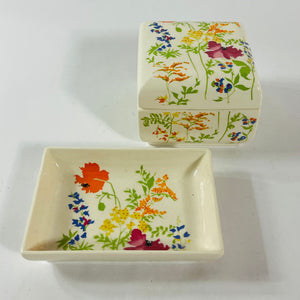 Elizabeth Arden Floral Box/Dish, Set of 2