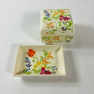 Elizabeth Arden Floral Box/Dish, Set of 2