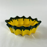 Vintage McCoy Yellow Planter and Flower-Shaped Dish, Set of 2