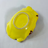 Vintage McCoy Yellow Planter and Flower-Shaped Dish, Set of 2