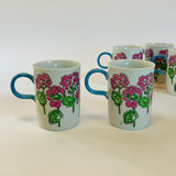 Vintage Gloria Vanderbilt Mugs and Dessert Plates, Set of 16