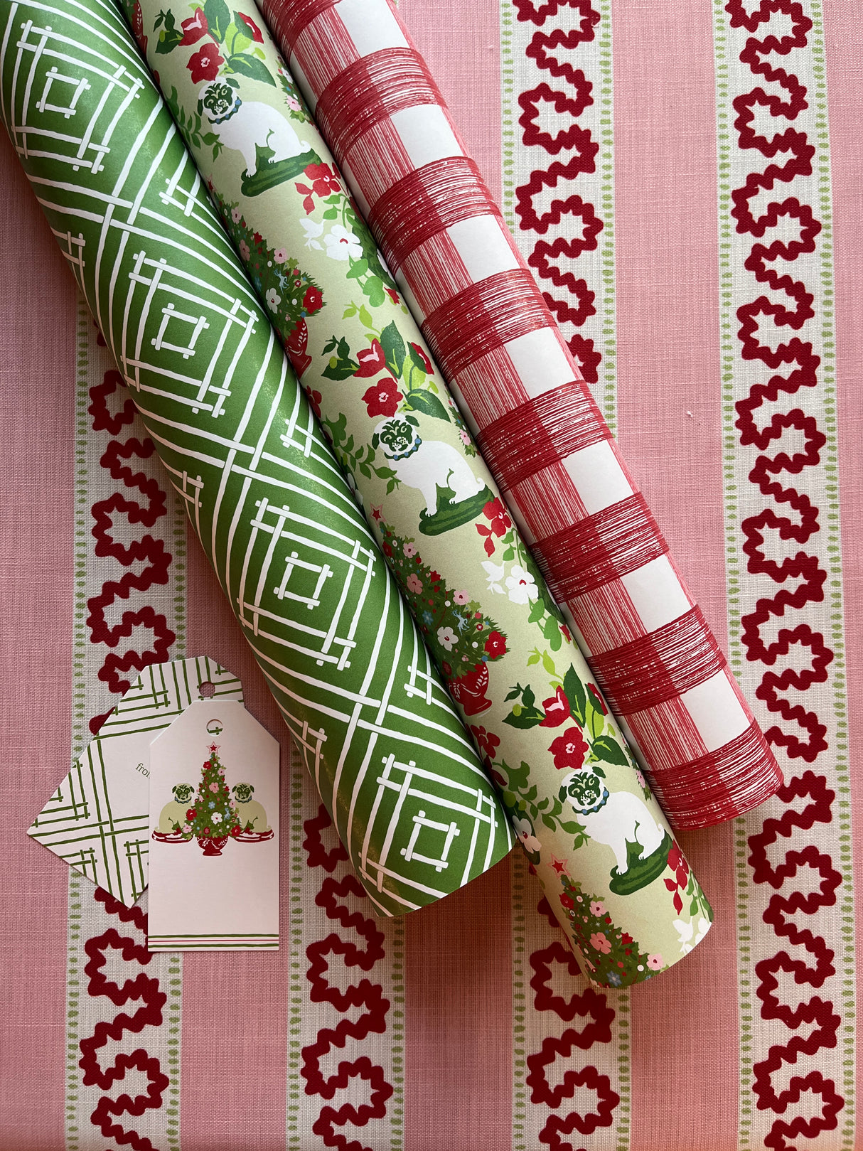 Gift Wrap Set, Island House Green