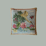 Meadow Club Water Lilies Hooked Wool Pillow