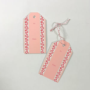 Harbor Trail Pink/Red Gift Tags, Pack of 10