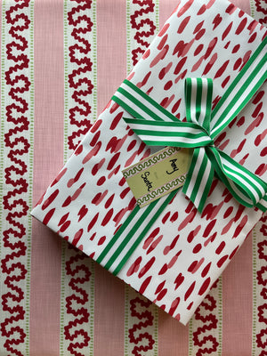 Club House Red Gift Wrapping Paper