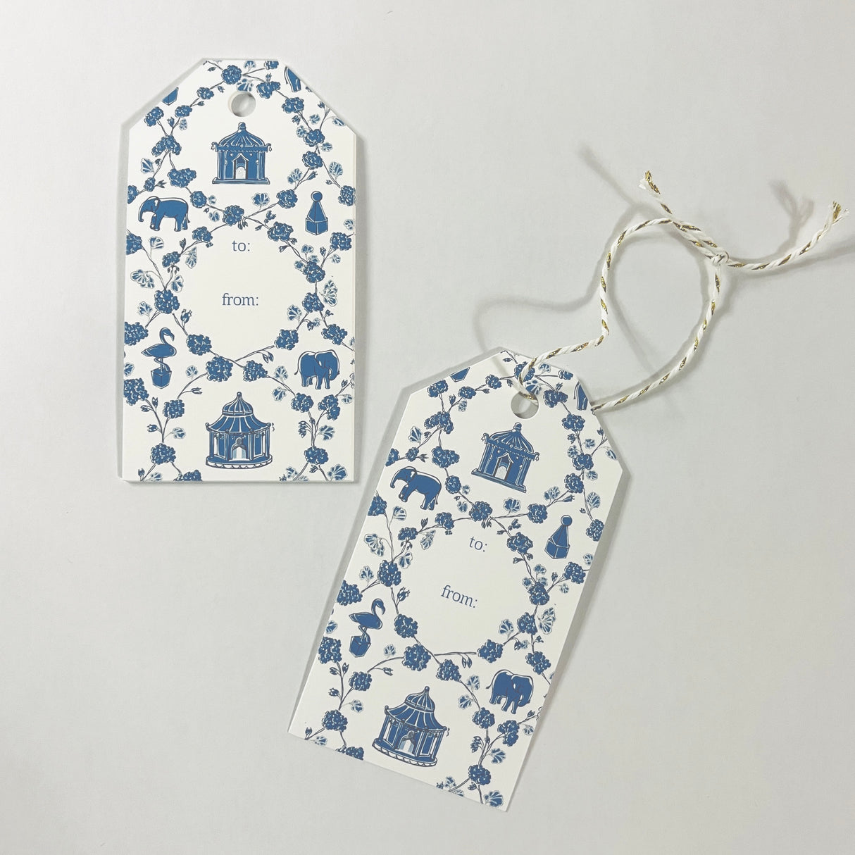 Blue Into the Garden Gift Tags, Pack of 10