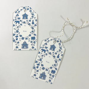 Blue Into the Garden Gift Tags, Pack of 10