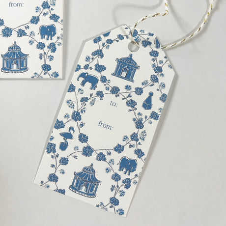 Blue Into the Garden Gift Tags, Pack of 10