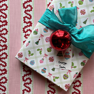 Darling Ornaments Christmas Gift Wrapping Paper