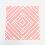 Candy Pink Island House Square Paper Placemats, Pad of 20