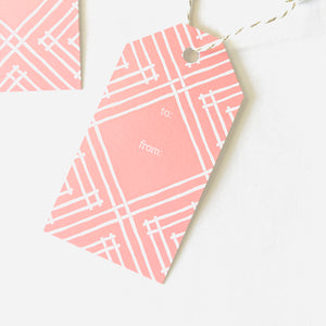 Pink Island House Gift Tags, Pack of 10