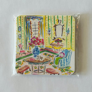 House of Bedlam Parlor Square Paper Coasters