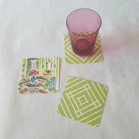 House of Bedlam Parlor Square Paper Coasters