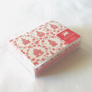 Into the Garden Coral/Gin Lane Coral Petite Notecard Set