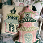 Oh, Pagoda Mini Hooked Wool Pillow
