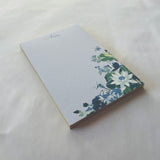Blue Lily Pond Lane Luxe Large Notepad
