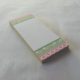 Green Old Peking/Pink Monserrat Lattice Luxe Skinny Notepad