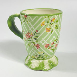 Madcap Cottage Green Island House Footed Coffee Ceramic Mug