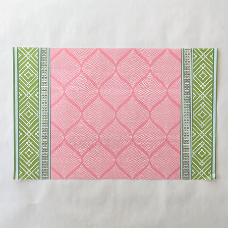 Pink Fez Rectangular Paper Placemats, Pad of 20