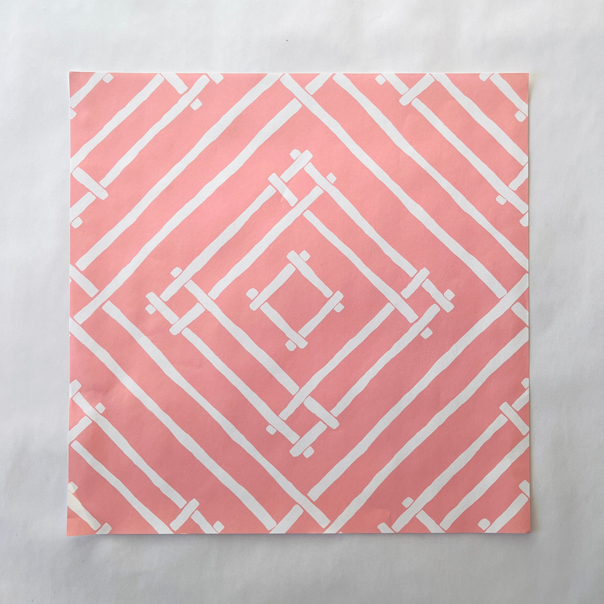 Southampton Pink Island House Square Paper Placemats, Pad of 20