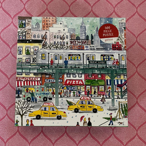 New York City Subway 500-Piece Christmas Jigsaw Puzzle