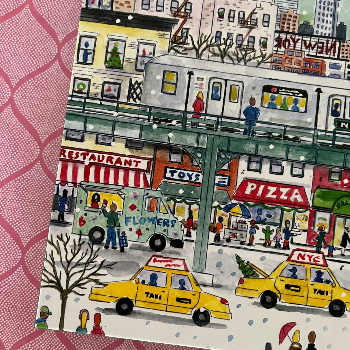 New York City Subway 500-Piece Christmas Jigsaw Puzzle