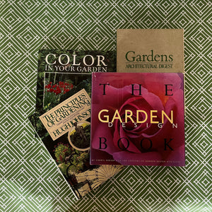 Vintage Gardening Books, Set of 4