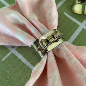 Holiday Bows Napkin Rings, Set of 4