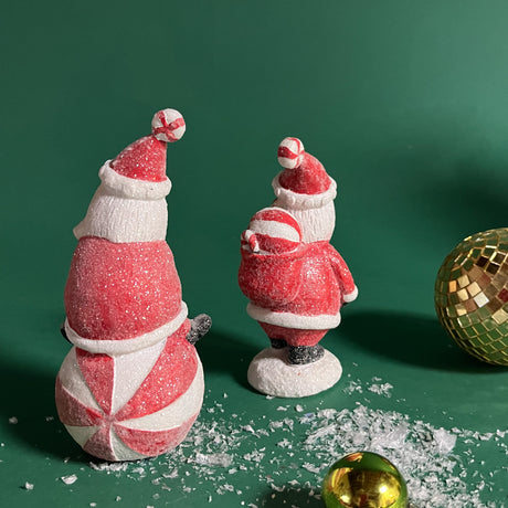 Jolly Santas Table Decorations, Set of 2