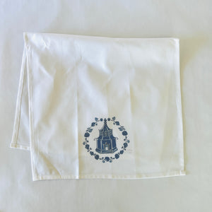 Blue Into the Garden Cotton Tea Towel