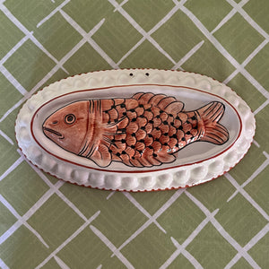 Vintage Ceramic Italian Bonwit Teller Fish Mold