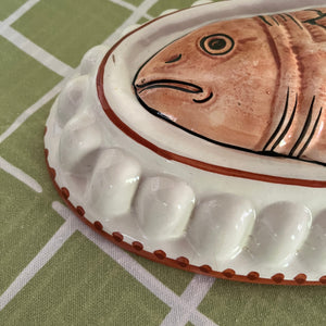 Vintage Ceramic Italian Bonwit Teller Fish Mold