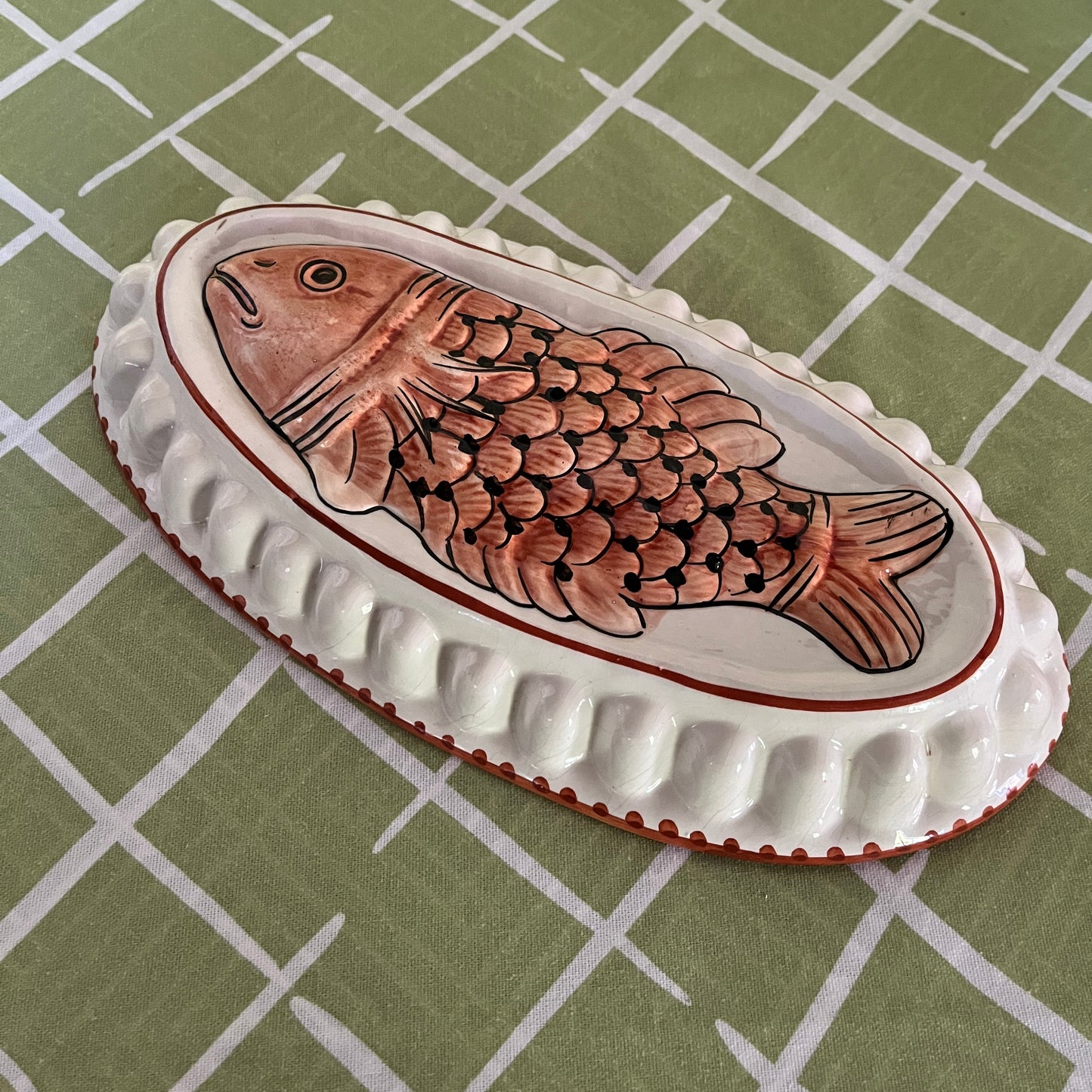 Ceramic Italian Bonwit Teller Fish Mold