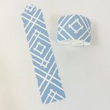 Cornflower Blue Island House Paper Napkin Rings, Set of 10