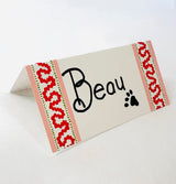 Pink/Red Harbor Trail Place Cards