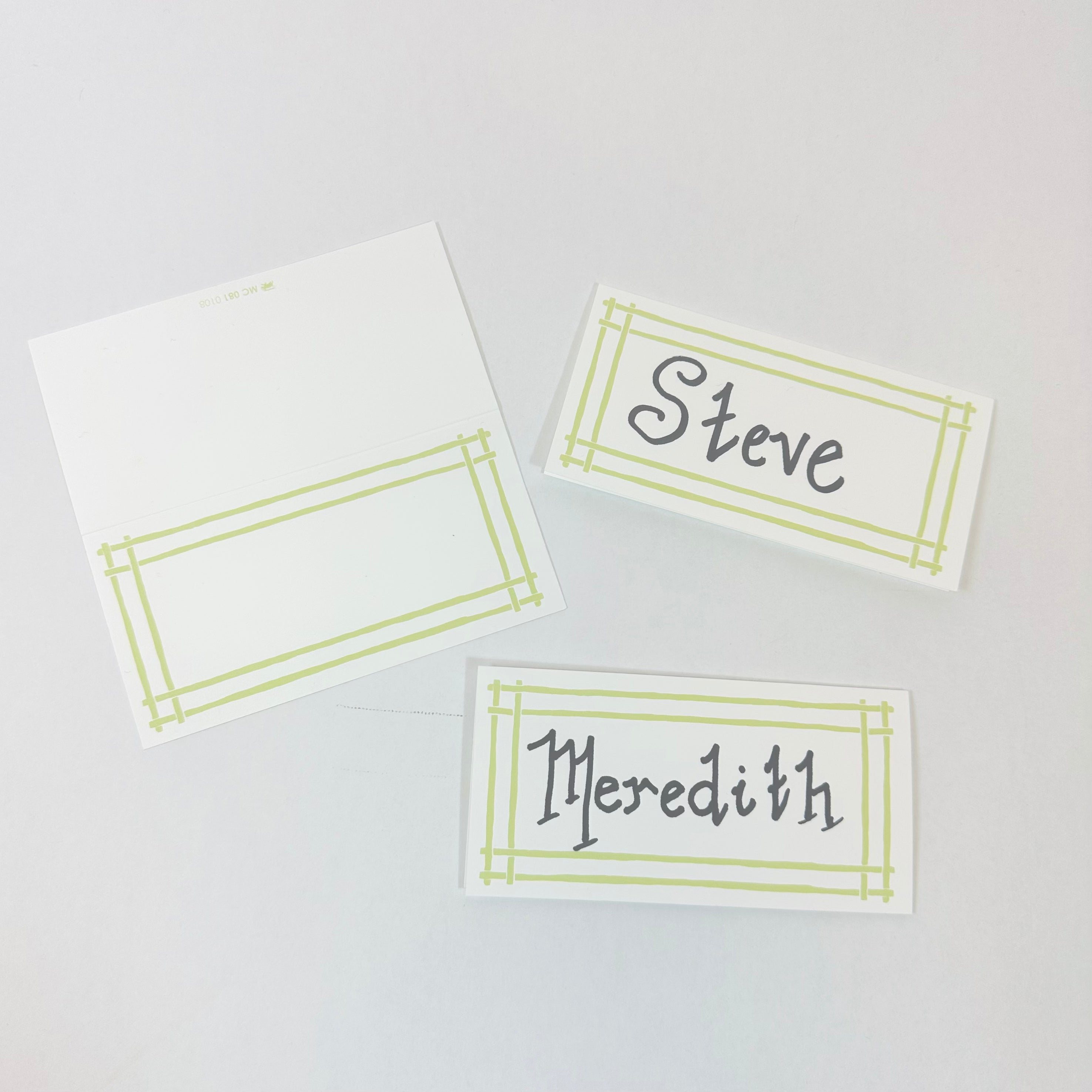Bamboo Trellis Paper Place Cards