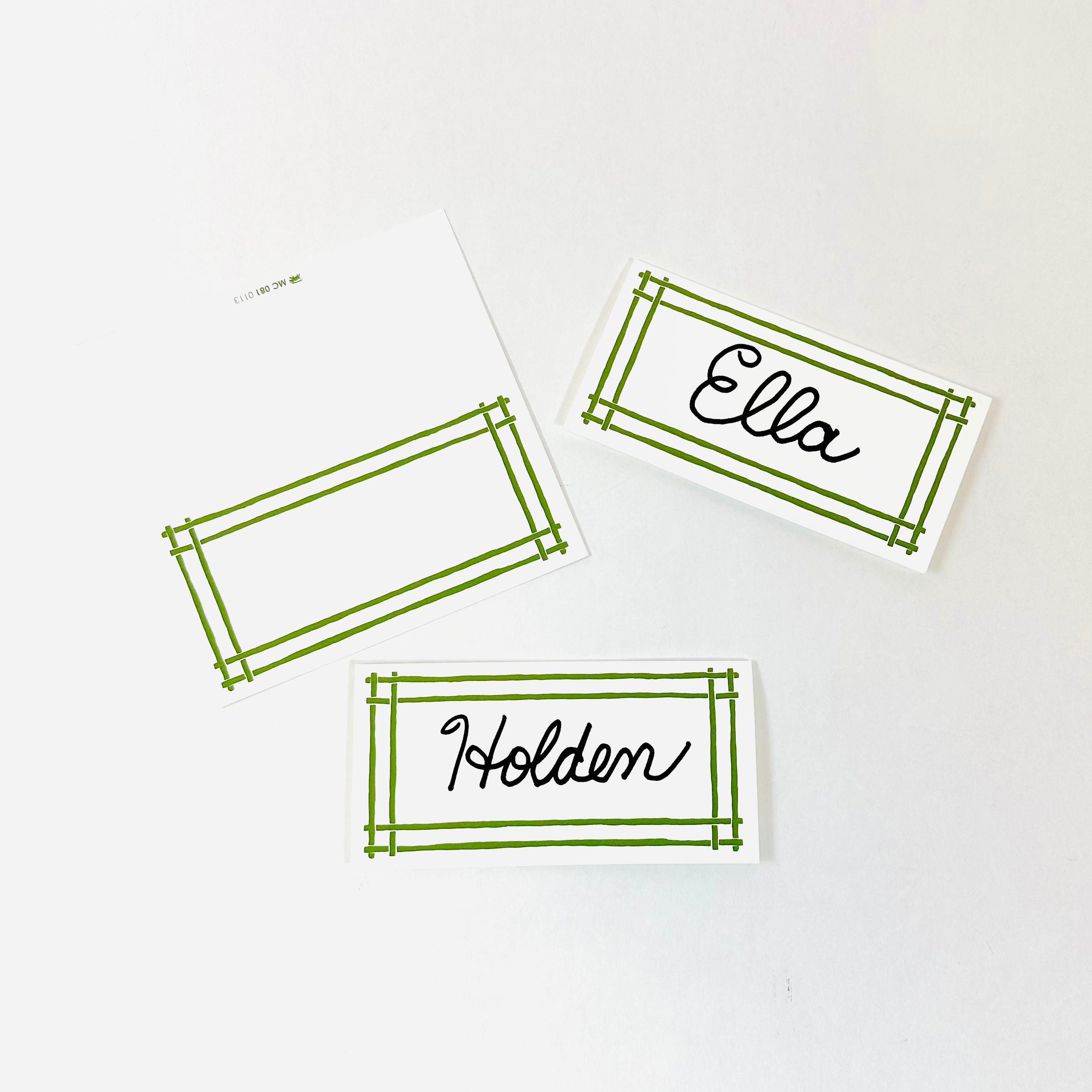 Bamboo Trellis Paper Place Cards