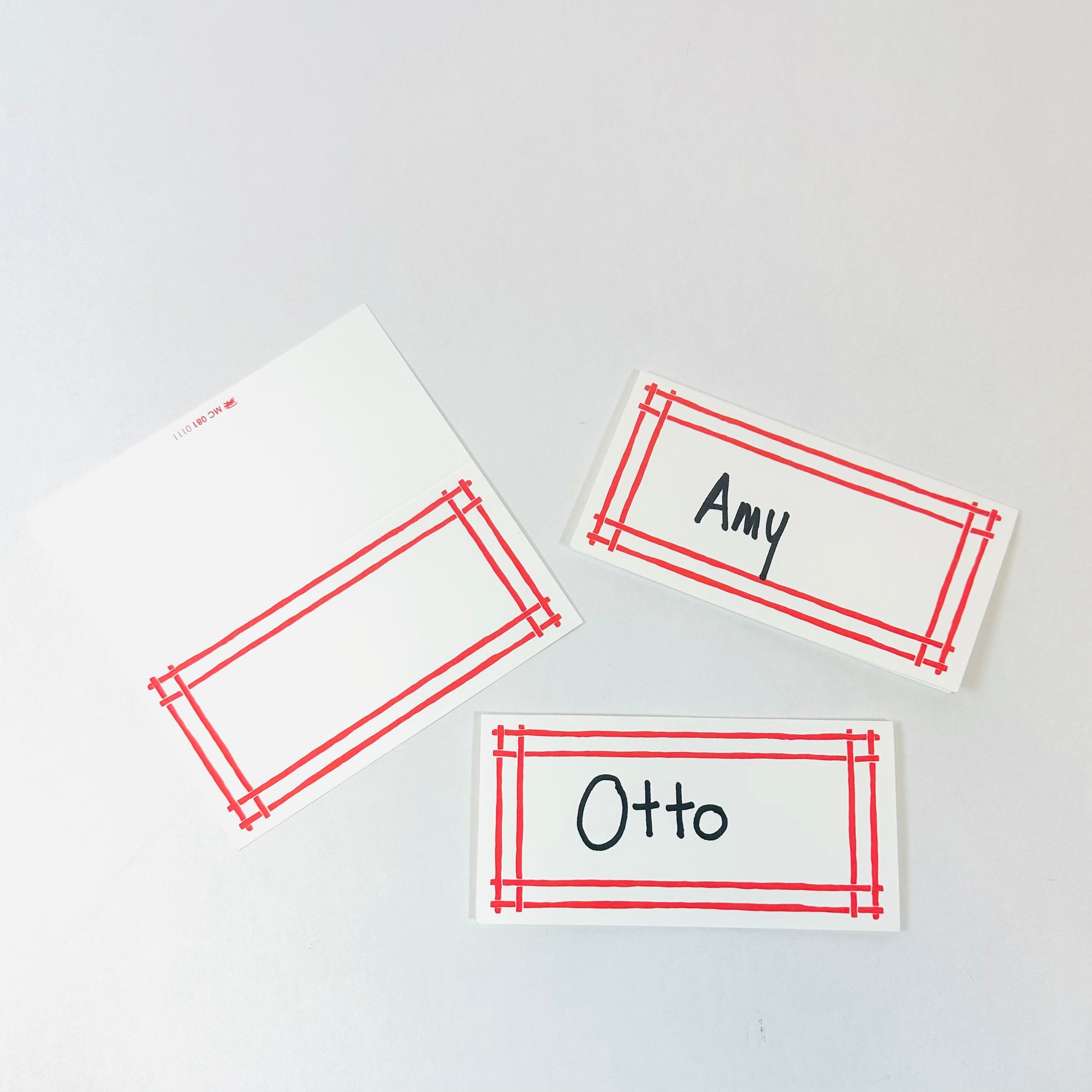 Bamboo Trellis Paper Place Cards