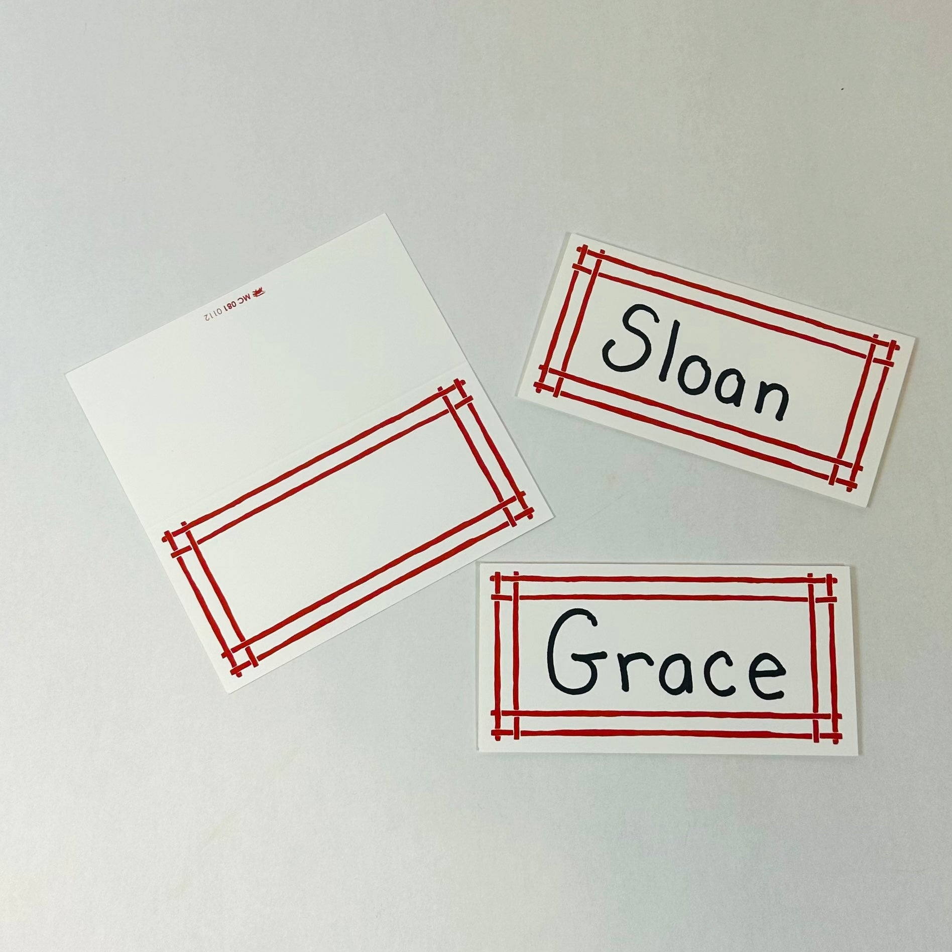 Bamboo Trellis Paper Place Cards