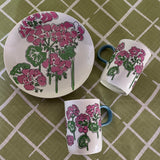 Vintage Gloria Vanderbilt Mugs and Dessert Plates, Set of 16