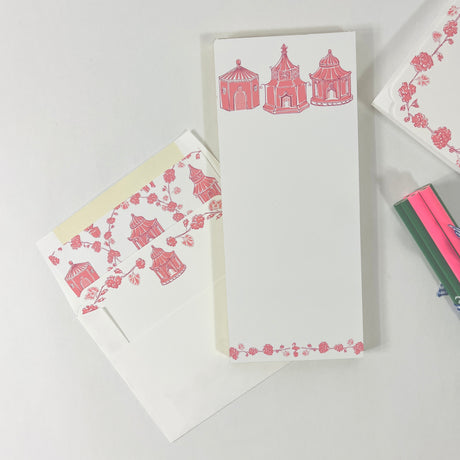 Into the Garden Pink Stationery Set